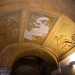 Questultima incanta per la sua particolarit architettonica e decorativa. Laccesso alle scale  introdotto da una piccola volta impreziosita da tre riquadri con decorazioni a stucco di soggetti mitologici realizzati tra il XVII e il XVIII secolo